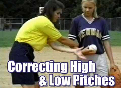 softball pitching correcting