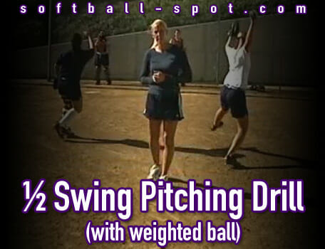 half swing pitching drill